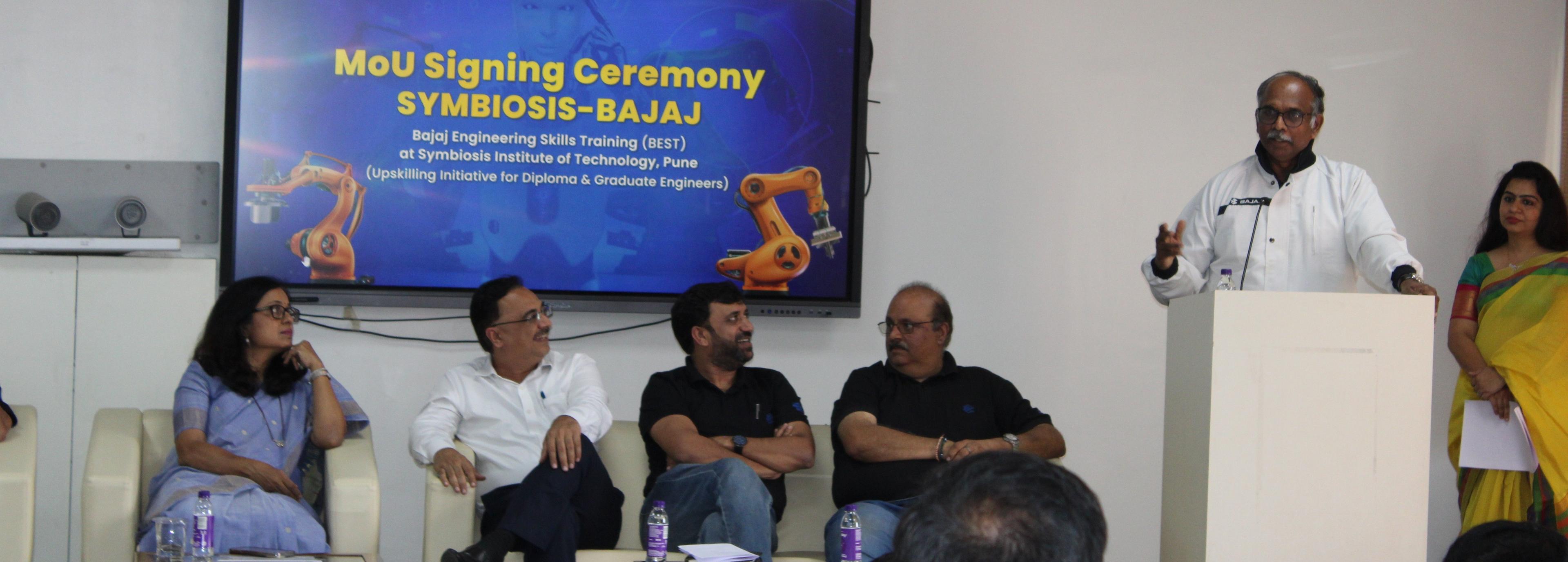 Symbiosis Institute of Technology Signed an MOU with Bajaj Auto Limited