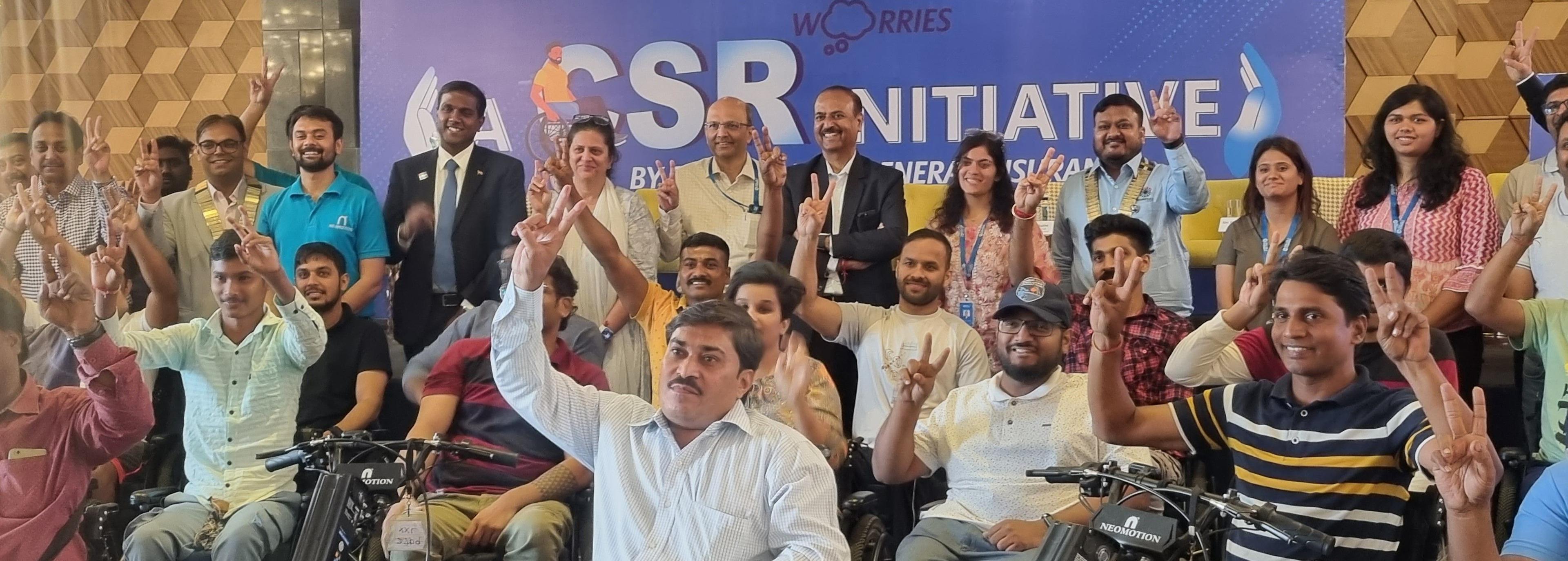 Bajaj finserv empowers differently abled persons in pune with hi tech mobility solutions